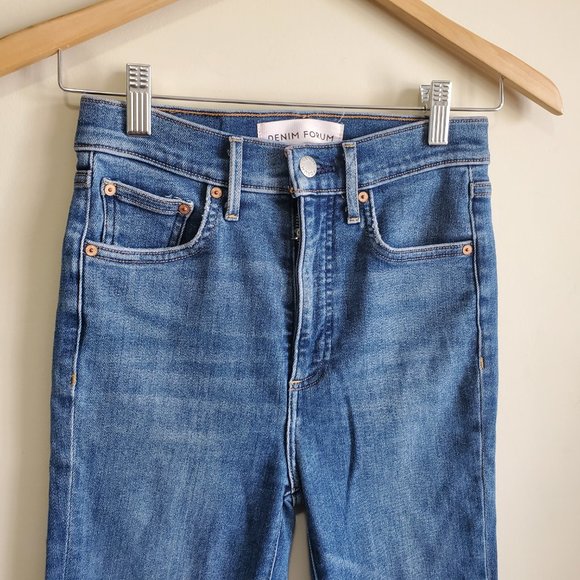 Denim Forum High Rise Jeans - Blue - Picture 3 of 16